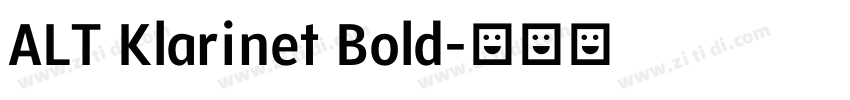 ALT Klarinet Bold字体转换